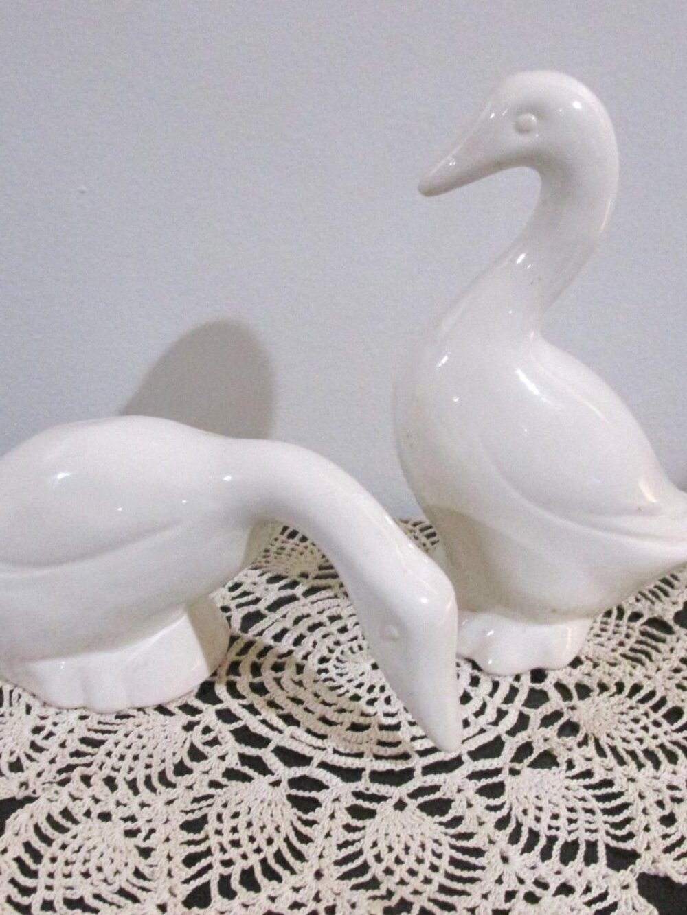 White Duck Ceramic Pottery set of 2